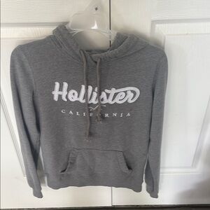 Hollister Charcoal Hoodie with Logo